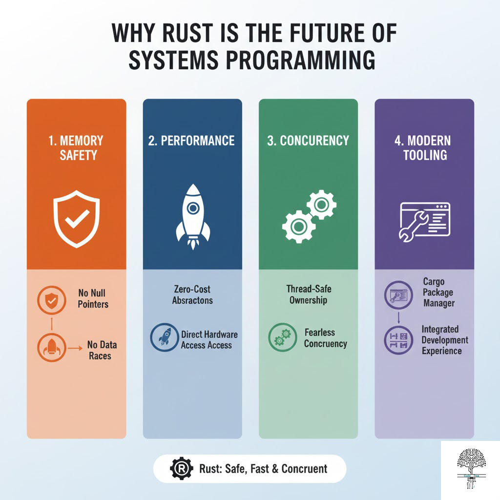 چرا Rust آینده برنامه‌نویسی سیستم است؟